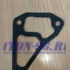 Прокладка коллектора трубы водяной ЯМЗ 5344 металлическая (треугольная) средняя