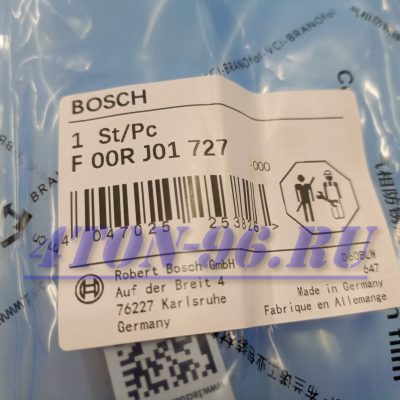 Клапан форсунки bosch f00rj01727(266), howo shakman Маз c дв. wp12 euro 5